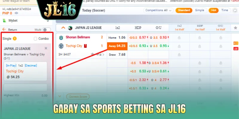 Gabay sa sports betting sa JL16