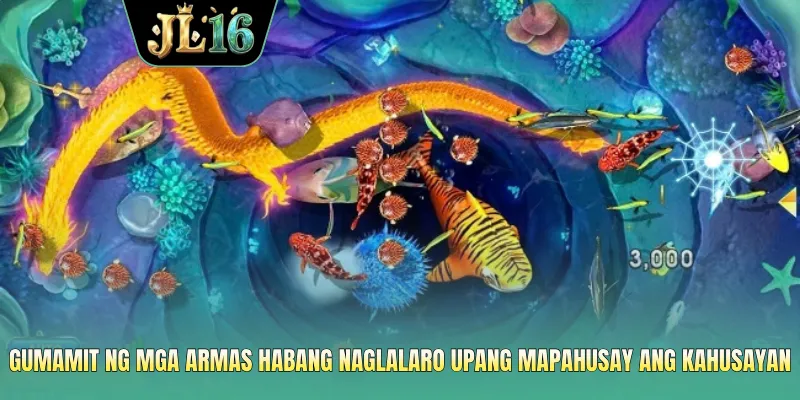 Gumamit ng mga armas habang naglalaro upang mapahusay ang kahusayan