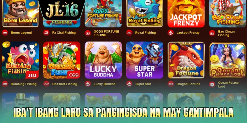 Iba't ibang laro sa pangingisda na may gantimpala