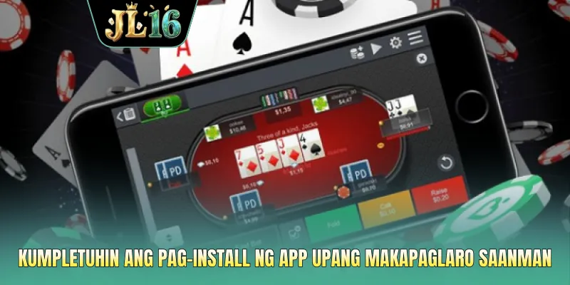 Kumpletuhin ang pag-install ng app upang makapaglaro saanman