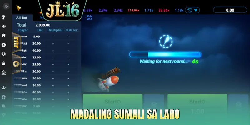 Madaling sumali sa laro