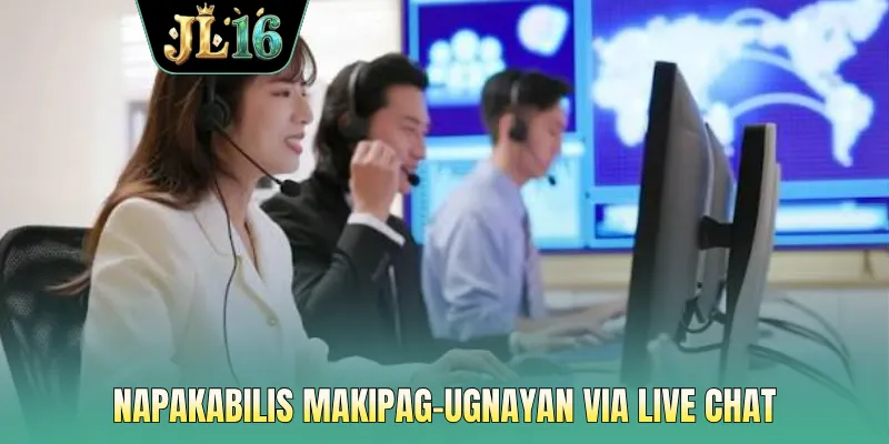 Napakabilis makipag-ugnayan via Live Chat