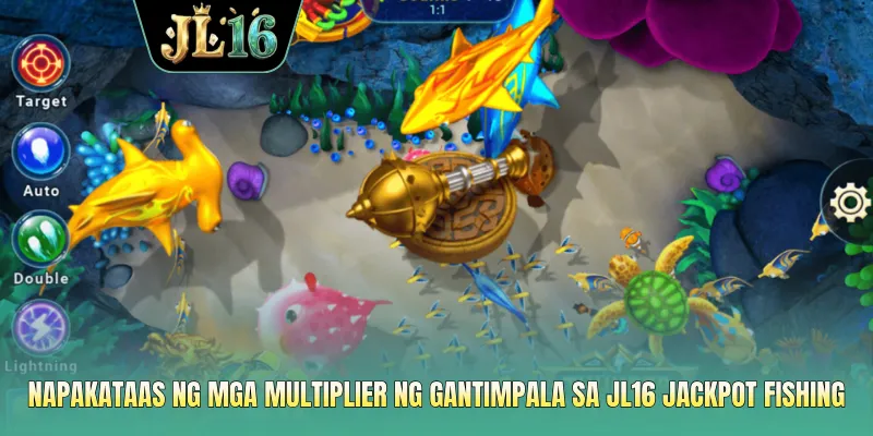 Napakataas ng mga multiplier ng gantimpala sa JL16 jackpot fishing