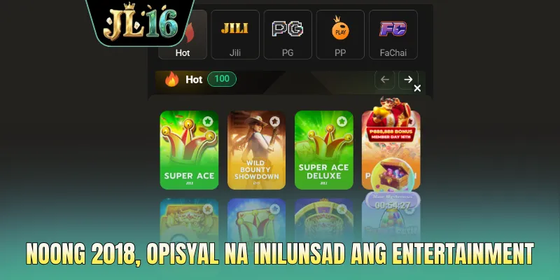 Noong 2018, opisyal na inilunsad ang entertainment brand