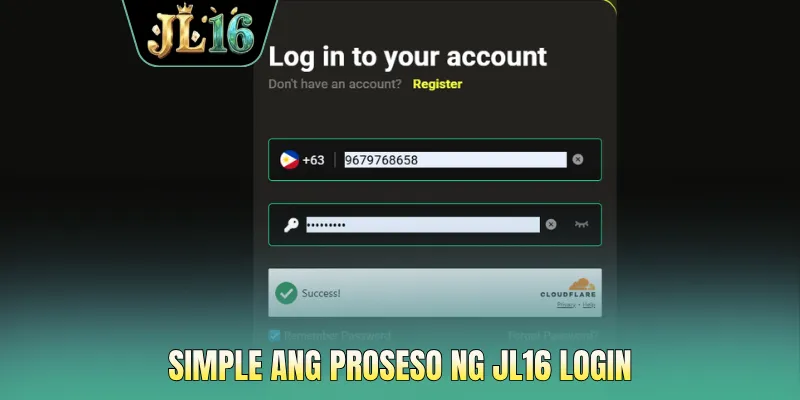 Simple ang proseso ng JL16 login