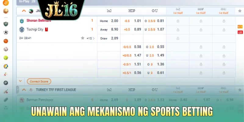 Unawain ang mekanismo ng sports betting